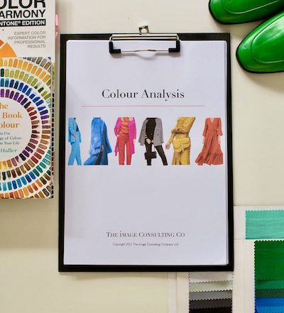 Clipboard with the title colour analysis