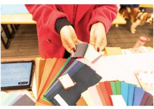 Photo of colour swatches 